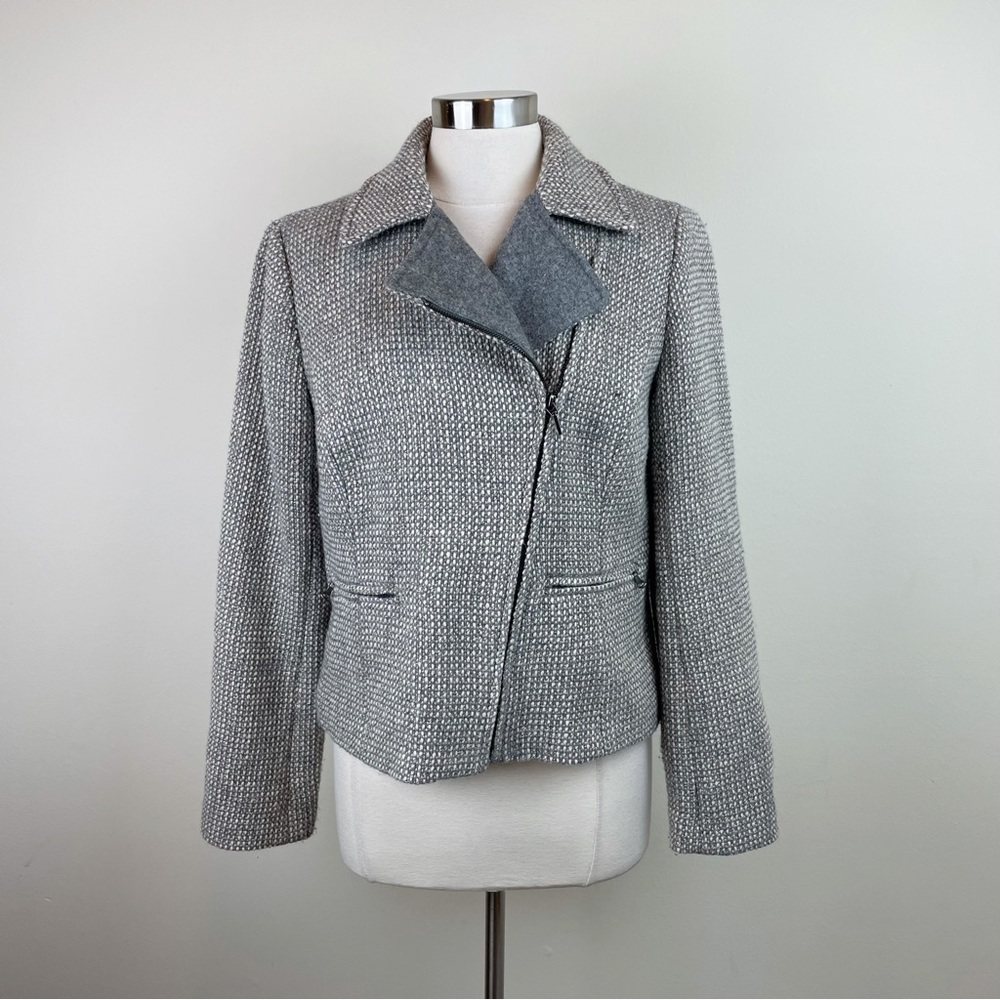 Talbots Gray Textured Blazer